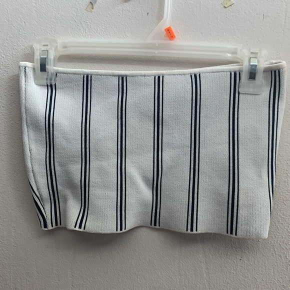 LA Hearts Black and White Tube Top - Picture 2 of 4